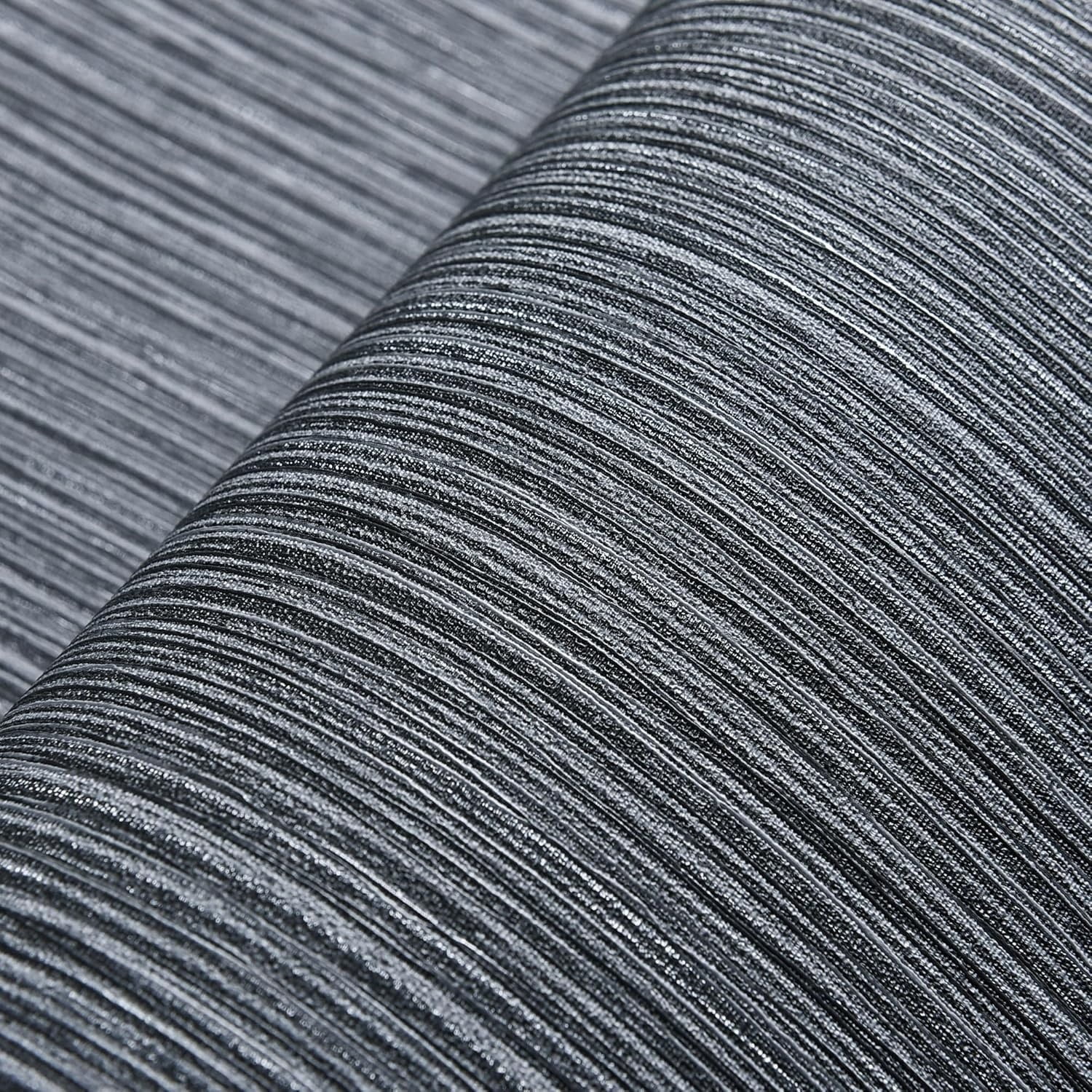 Wallpaper Textured 24in X 393in Fabric Contact Paper Gray Wall Paper Textured Linen Wallpaper Peel and Stick Self-Adhesive Thick Vinyl Embossed Film Wallpaper (Gray)