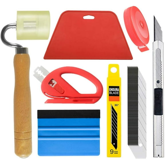 Wallpaper Tool Kit with Felt Squeegee Seam Roller for Wallpaper Contact Paper Adhesive Vinyl