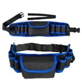 thumbnail image 1 of Wallpaper Tool Waist Bag, Decoration & Hardware, Electrical, Woodworking, Repair Utility Belt - with Multiple Tool Pockets, Adjustable Waist Strap, Durable Blue - for DIYers, Decorators, Electricians, 1 of 5