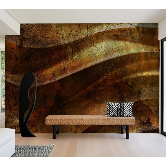 Wallpaper Wall Mural - Liquid Gold