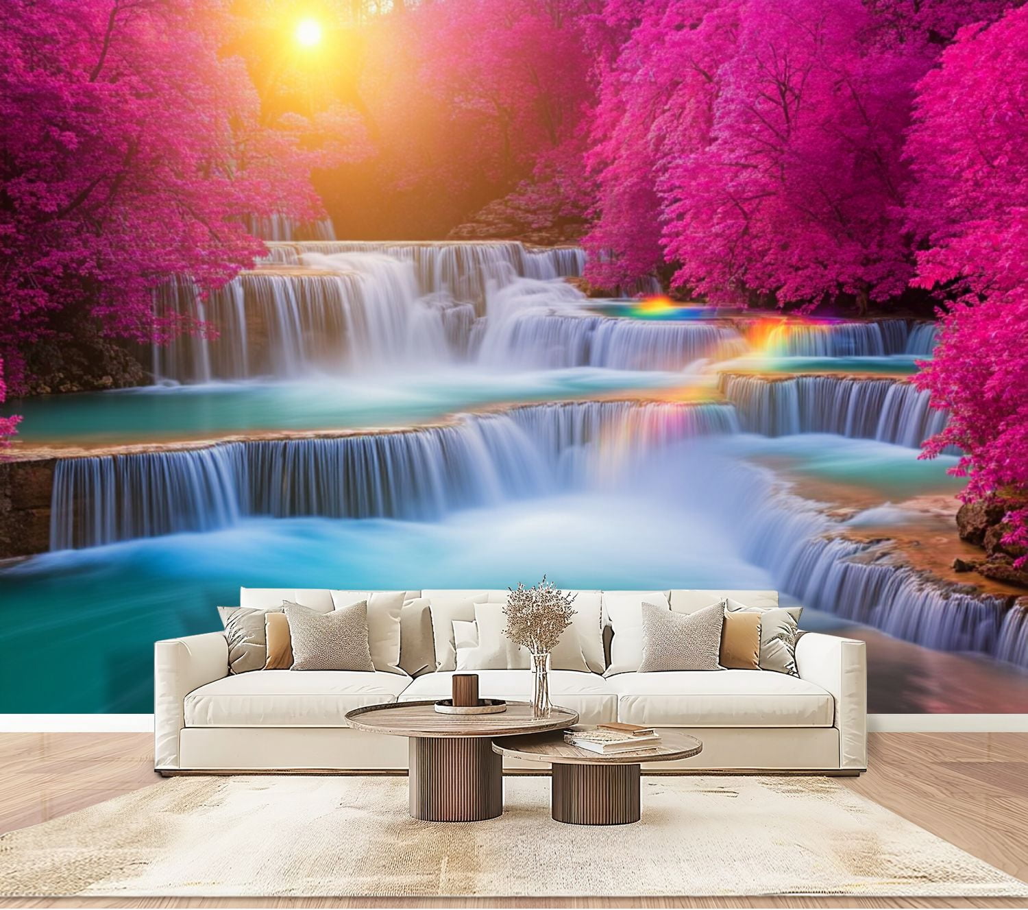 Wallpaper Waterfall Nature Scenery Waterfalls Flowing Water Peel and ...