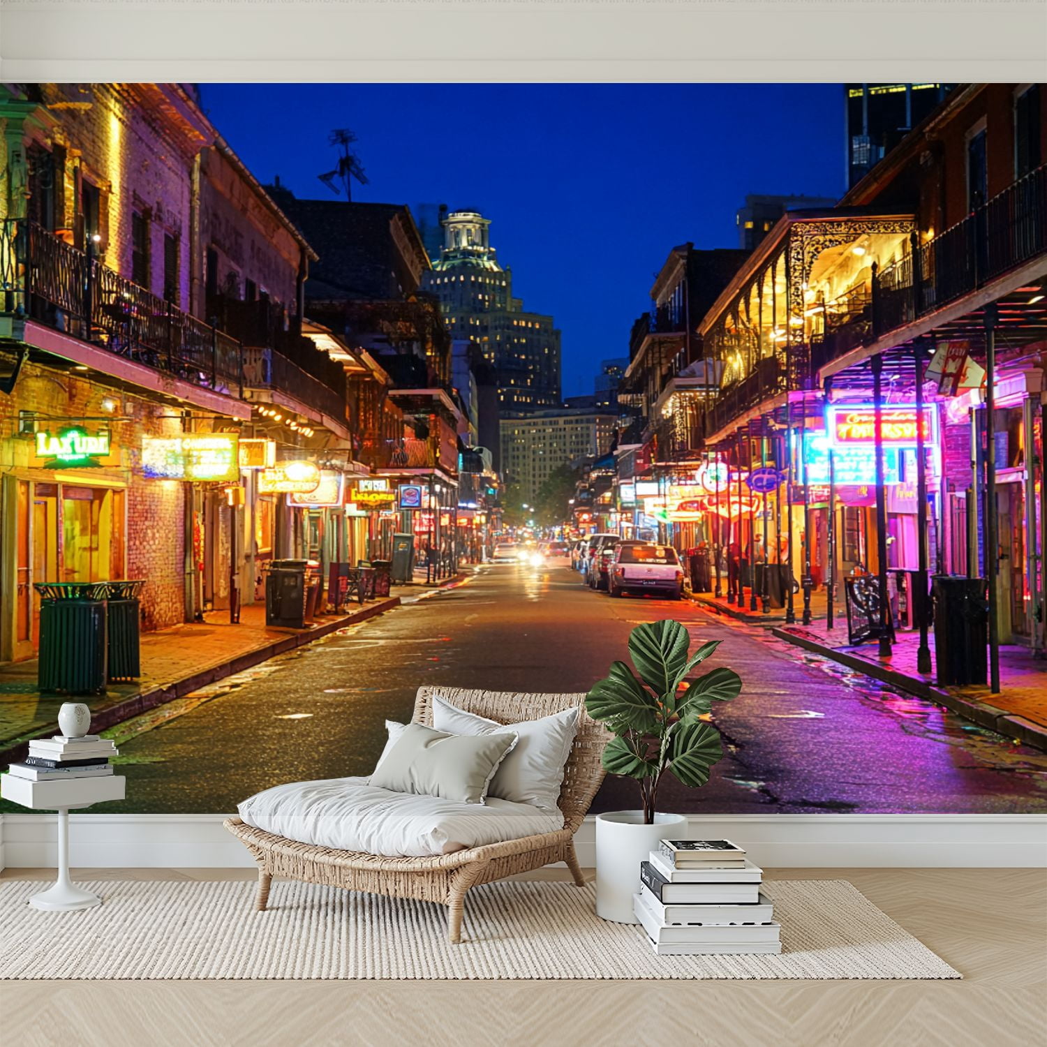 Wallpaper bourbon street new orleans neon citys pictures Peel and Stick ...