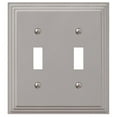 thumbnail image 1 of Wallplate 2-switch Stn Nkl, 1 of 3