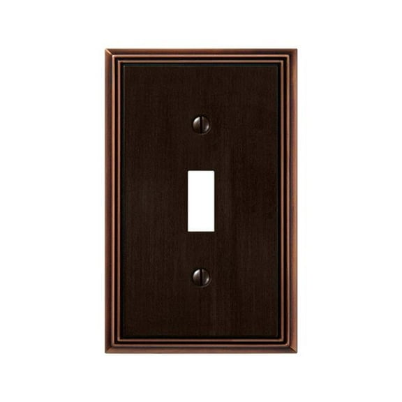 Wallplate Metro 1 Toggle Aged Bronze