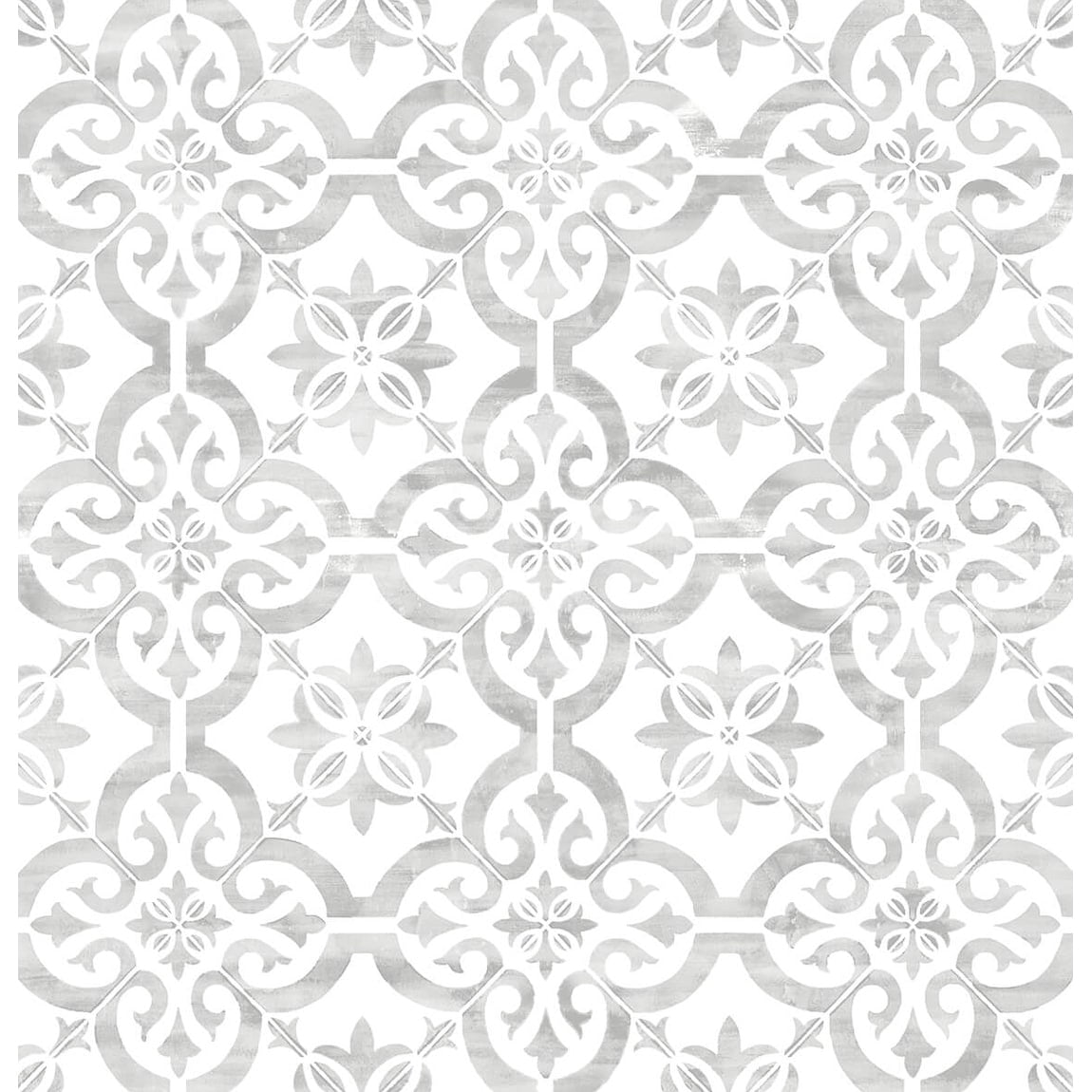 Wallquest, Inc. Luxe Haven Porto Tile Peel and Stick Wallpaper Harbor Mist