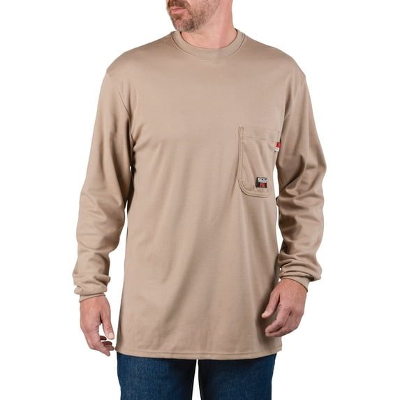 Walls Industries Men's Knit Long Sleeve Crew Shirt
