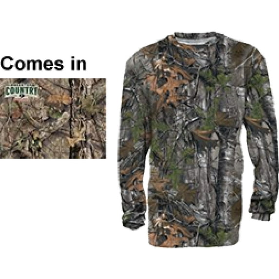 Walls Industries Youth Long Sleeve Tshirt Mossy Oak Country Small