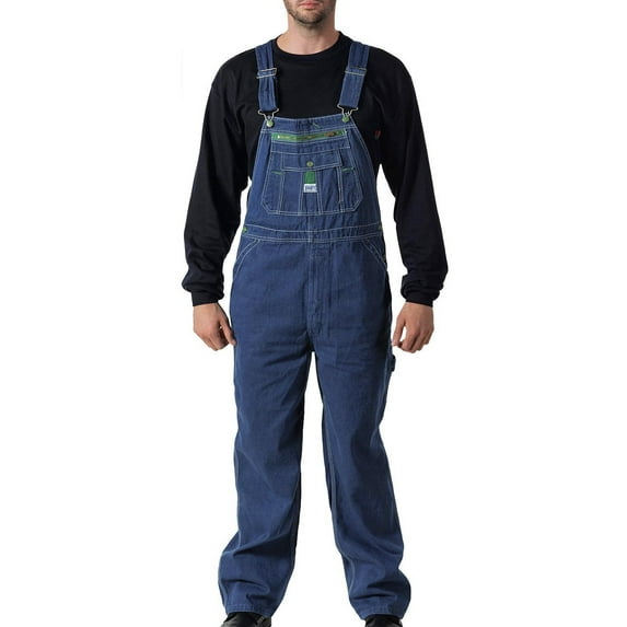 Walls Men's Liberty Rigid Denim Bib Overall Denim 36 x 28