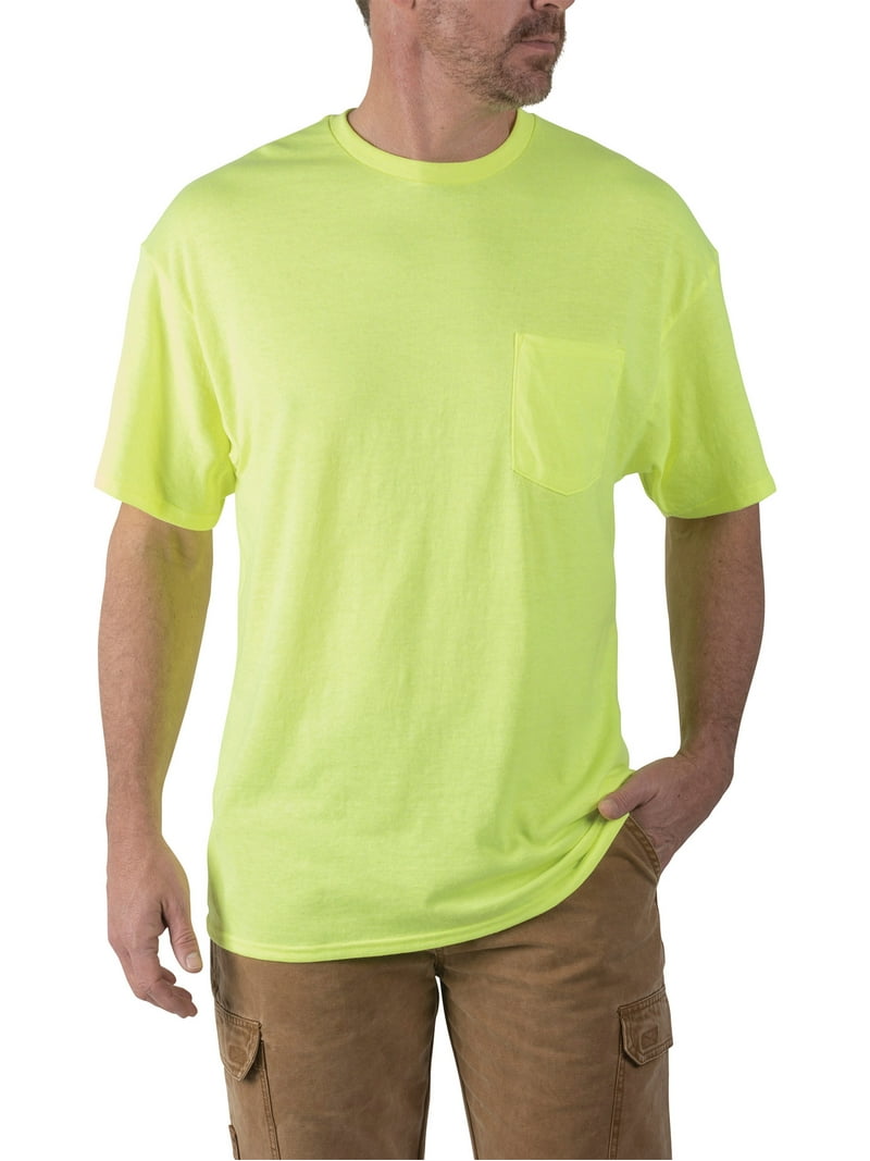 Walls Men's and Big Men's Short Sleeve Pocket Tee, 2-Pack