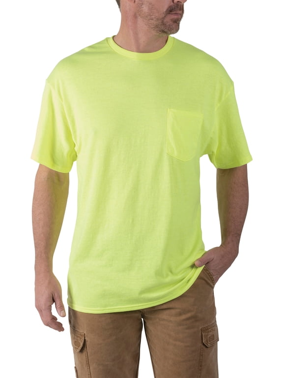 Walls Men's and Big Men's Short Sleeve Pocket Tee, 2-Pack