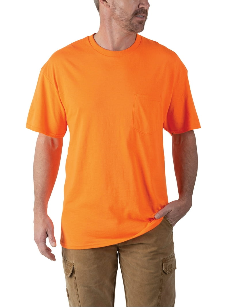 Walls Men's and Big Men's Short Sleeve Pocket Tee, 2-Pack