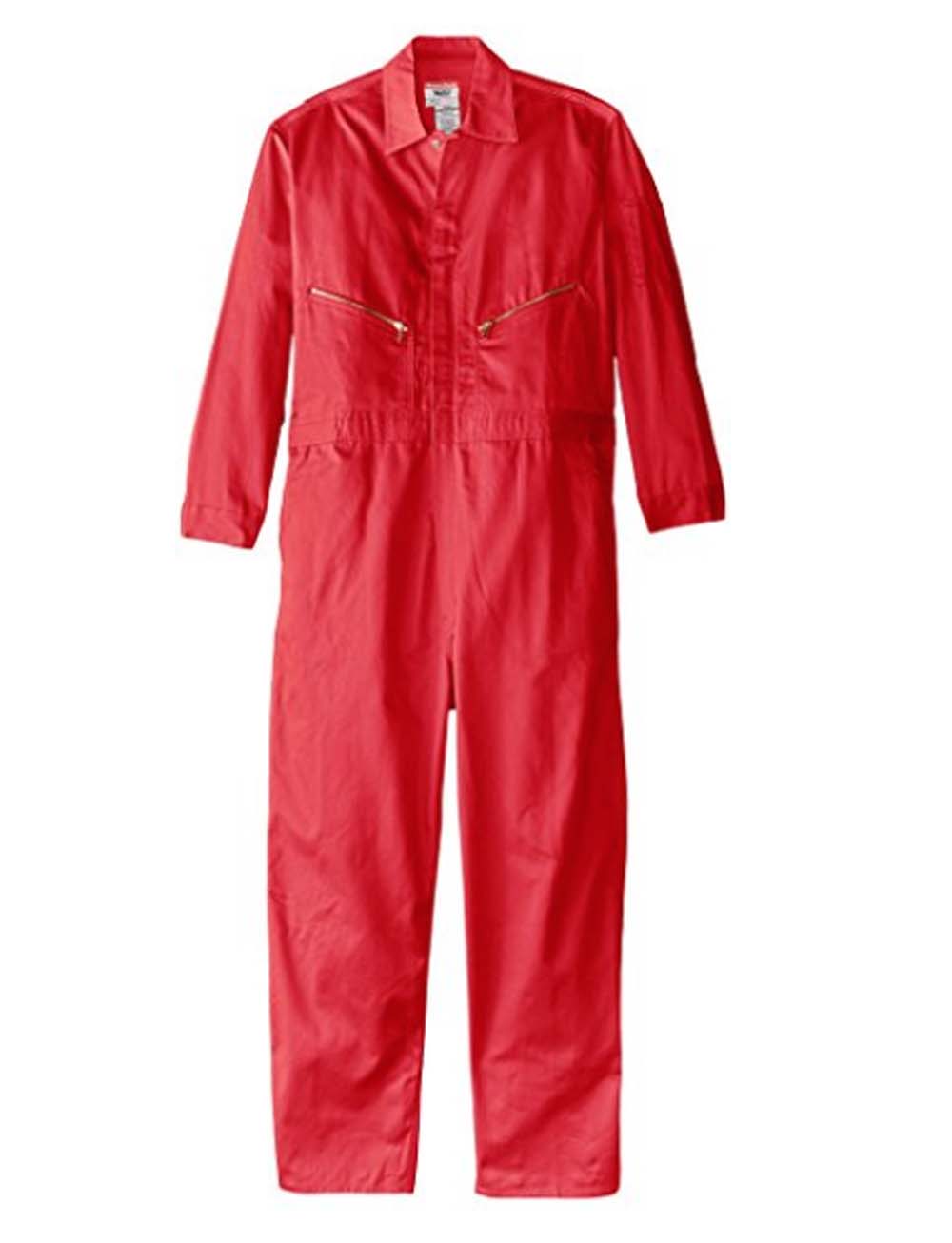 Walls Mens Safety Red 50 Regular Long Sleeve Twill Coverall - image 1 of 2