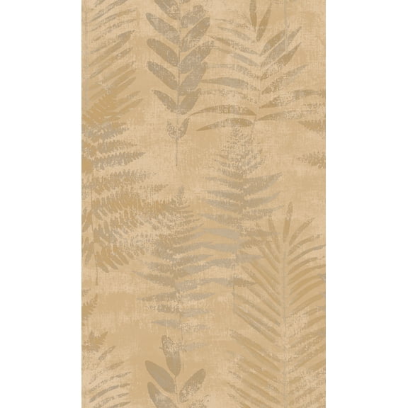 Walls Republic Camel Fern Leaves Tropical Wallpaper R8180