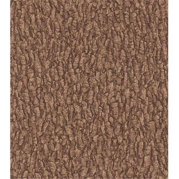 Walls Republic R2351 Tree Bark Wallpaper, Brown - 32.97 ft x 20.8 in.