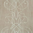 thumbnail image 1 of Walls Republic R2463 Swirling Ornamental Romantic Damask Embroid Wallpaper, Taupe - 32.97 ft x 20.8 in., 1 of 1