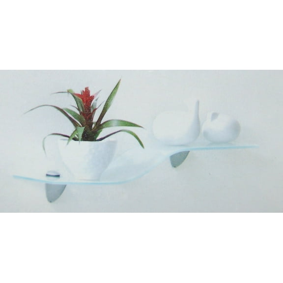Wallscapes 6" x 18" Opaque Mini Wave Shelf Kit