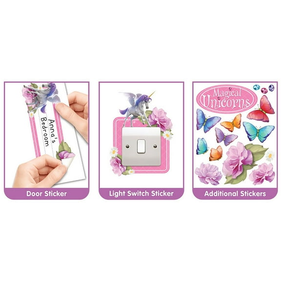 Walltastic Magical Unicorn Large Character Wall Decals