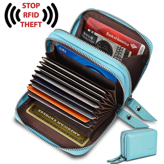 Walltes for women,genuine leather walltes, rfid wallets blue