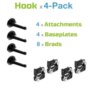 Wallwerx Wall Storage & Organization - Accessory Hook 3-Inch 4-pack