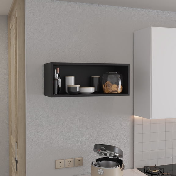 Wally 30" Wide x 12"H Open Wall Cabinet, Wall Shelf, Storage Cabinet, Cube Shelf Bedroom, Office, Living Room, Garage