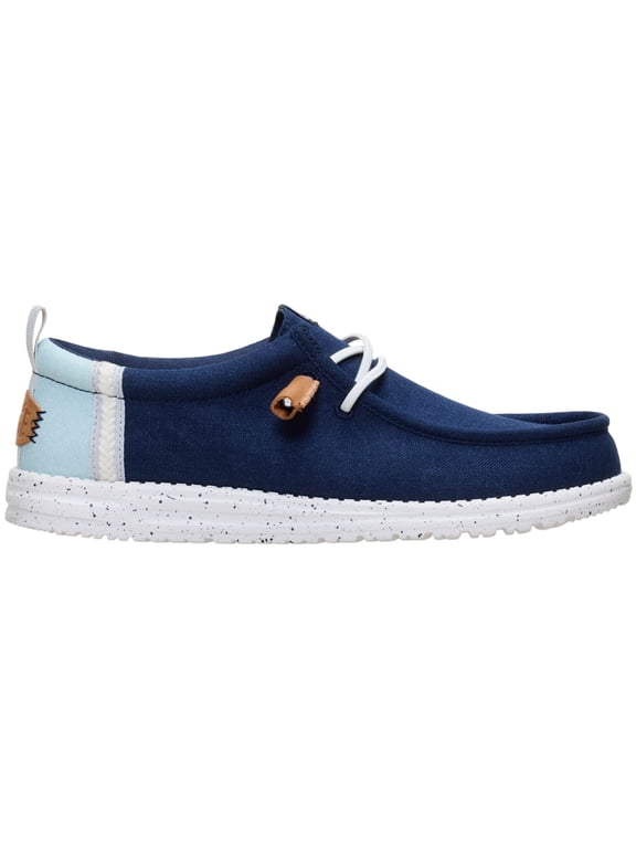 Mens Wally Craft Linen Slip-On Loafers Navy Blazer/Multi, 10