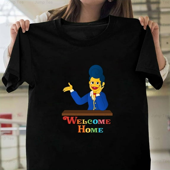 Wally Darling Welcome Home Retro Puppet Show Graphic Clown Core Unisex T-Shirt, up to size 5XL
