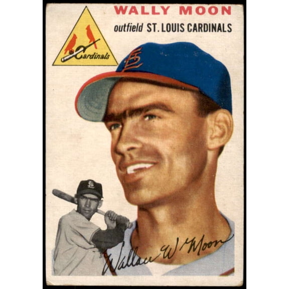 Wally Moon Rookie Card 1954 Topps #137