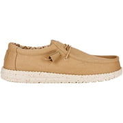 HEYDUDE Men Wally Stretch Canvas, Tan, 9