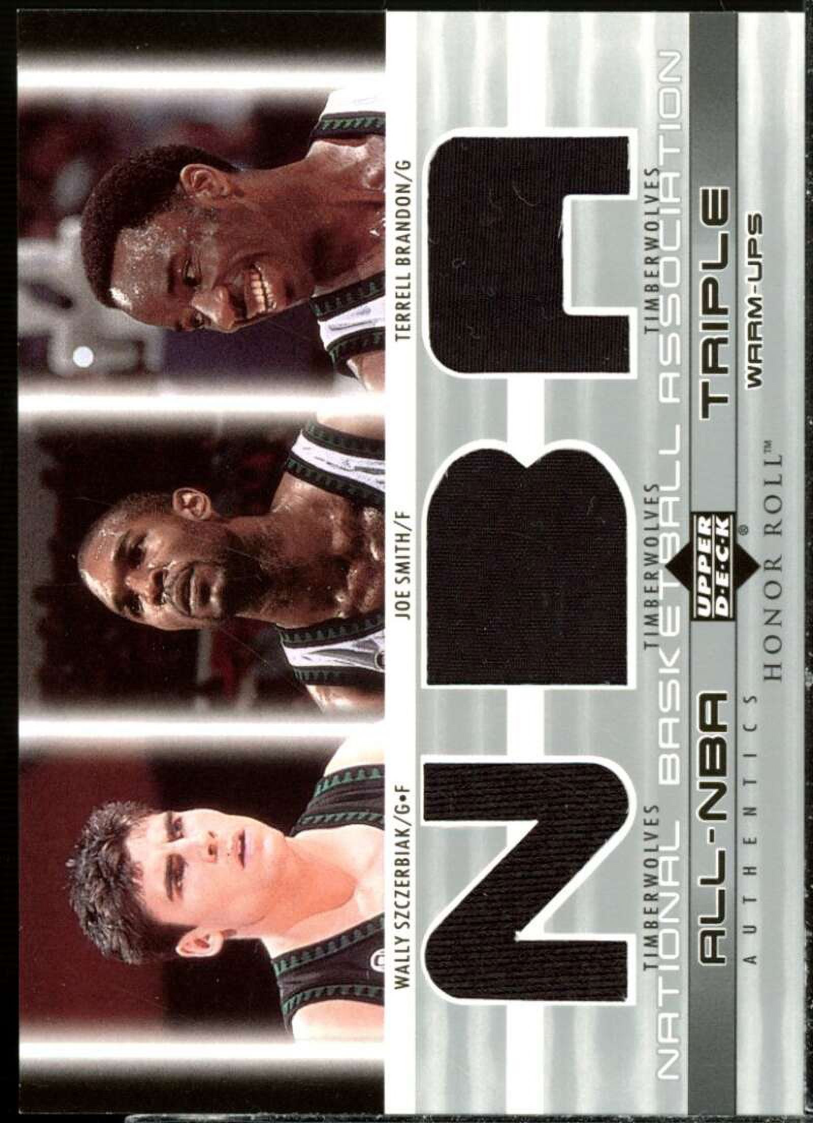 Wally Szczerbiak/Smith/Brandon 2002-03 Upper Deck Honor Roll Triple Warm-ups #8
