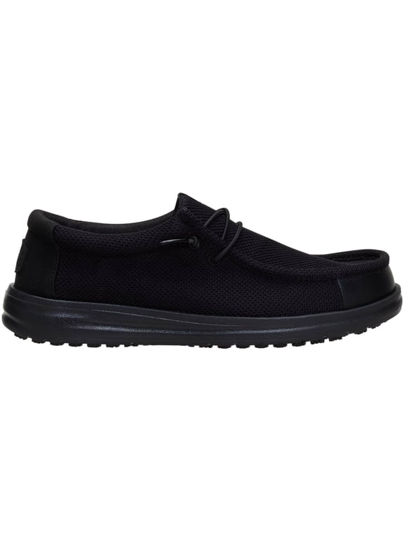 Men Wally Work CE Slip Resistant Wide, Wide Black Mesh, 7