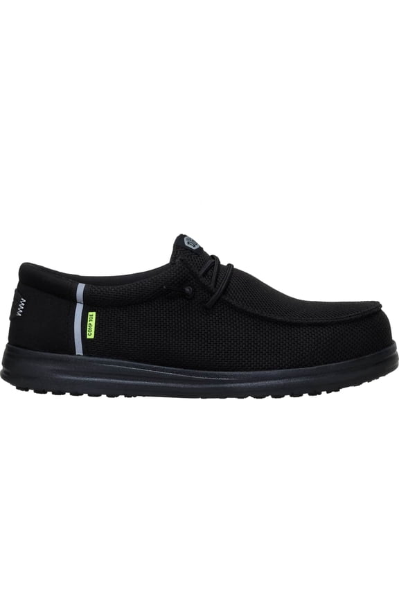Men Wally Work Comp Toe Wide , Wide/Black, 11
