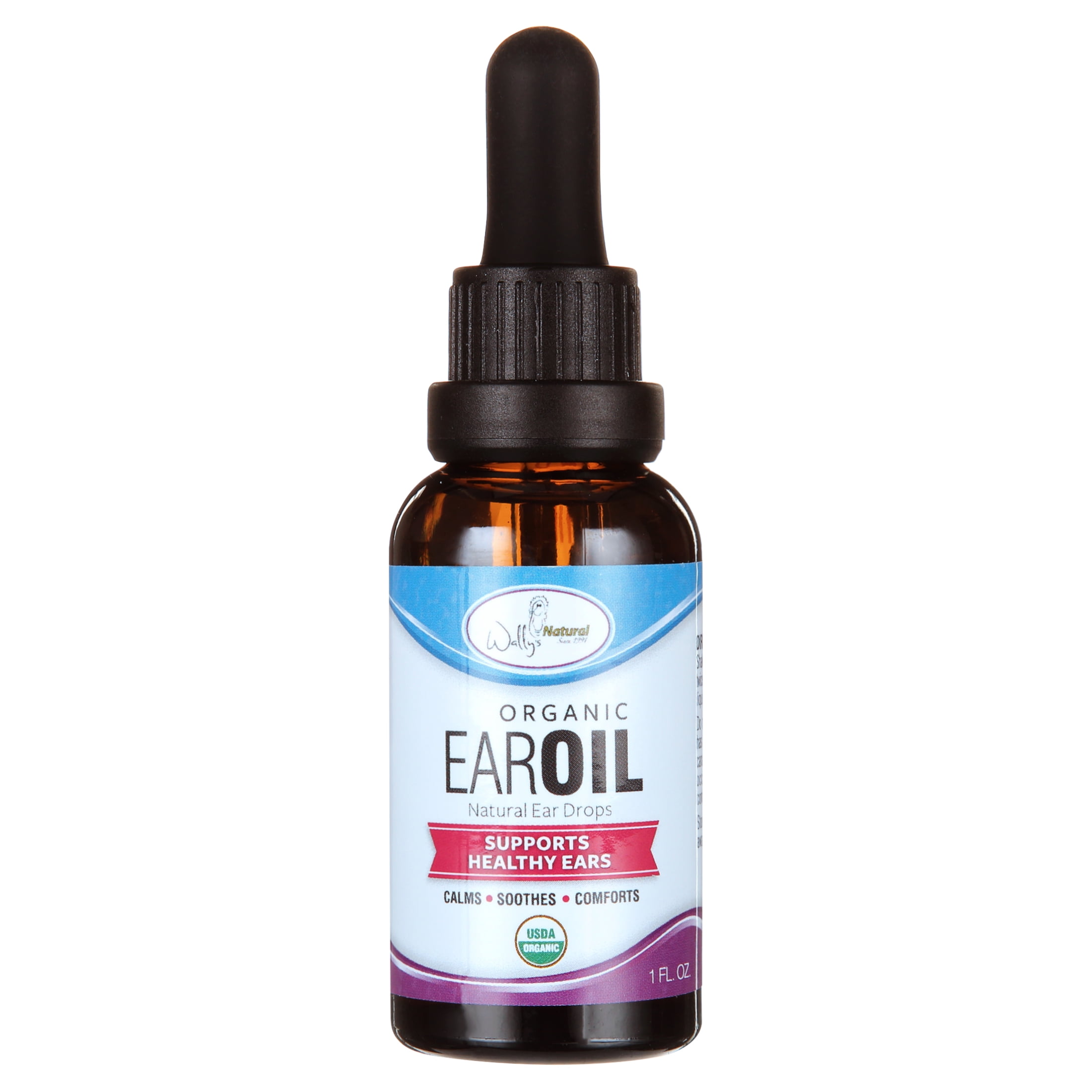 WALLY'S NATURAL PRODUCTS Wally's Natural Organic Ear Oil Natural Ear Drops - 1 oz