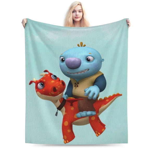 Wallykazam Blanket Cozy Warm Flannel Throw Blanket for Living Room Bedroom Bed Sofa Car, All Seasons Fleece Blankets Gifts for Kids Teens Adults 80"X60"