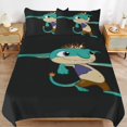 thumbnail image 1 of Wallykazam Kids 3 Piece Bedding Set, Super Soft Printed Comforter Cover Sets with 1 Duvet Cover and 2 Pillowcase, Bedroom Decor Gifts for Boys Girls Teens Adult 90"x90", 1 of 8