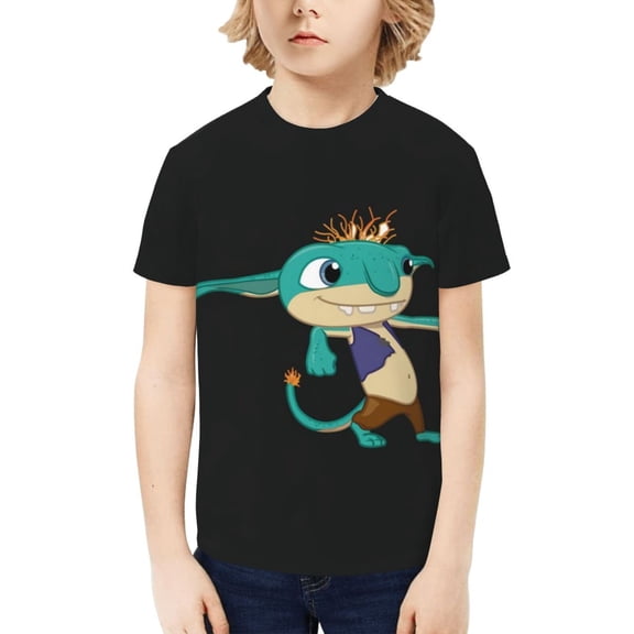 Wallykazam T-Shirt for Boys Girls Youth, 3D Printed Graphic T-Shirts Short Sleeve Summer Casual Tee Shirts for Kids