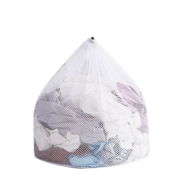 Walmart+ 1 × Coarse Mesh Laundry Bag, End of Year Clearance: Bathroom Organizer Bins, Reusable Drawstring Laundry Bag Machine Wash Laundry Bag Mesh Bag Laundry Net