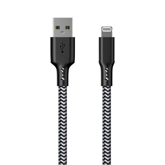 Walmart 10 feet USB Type-a to Lightning Charging and Data Braided Cable for iPhone iPad, Single pack