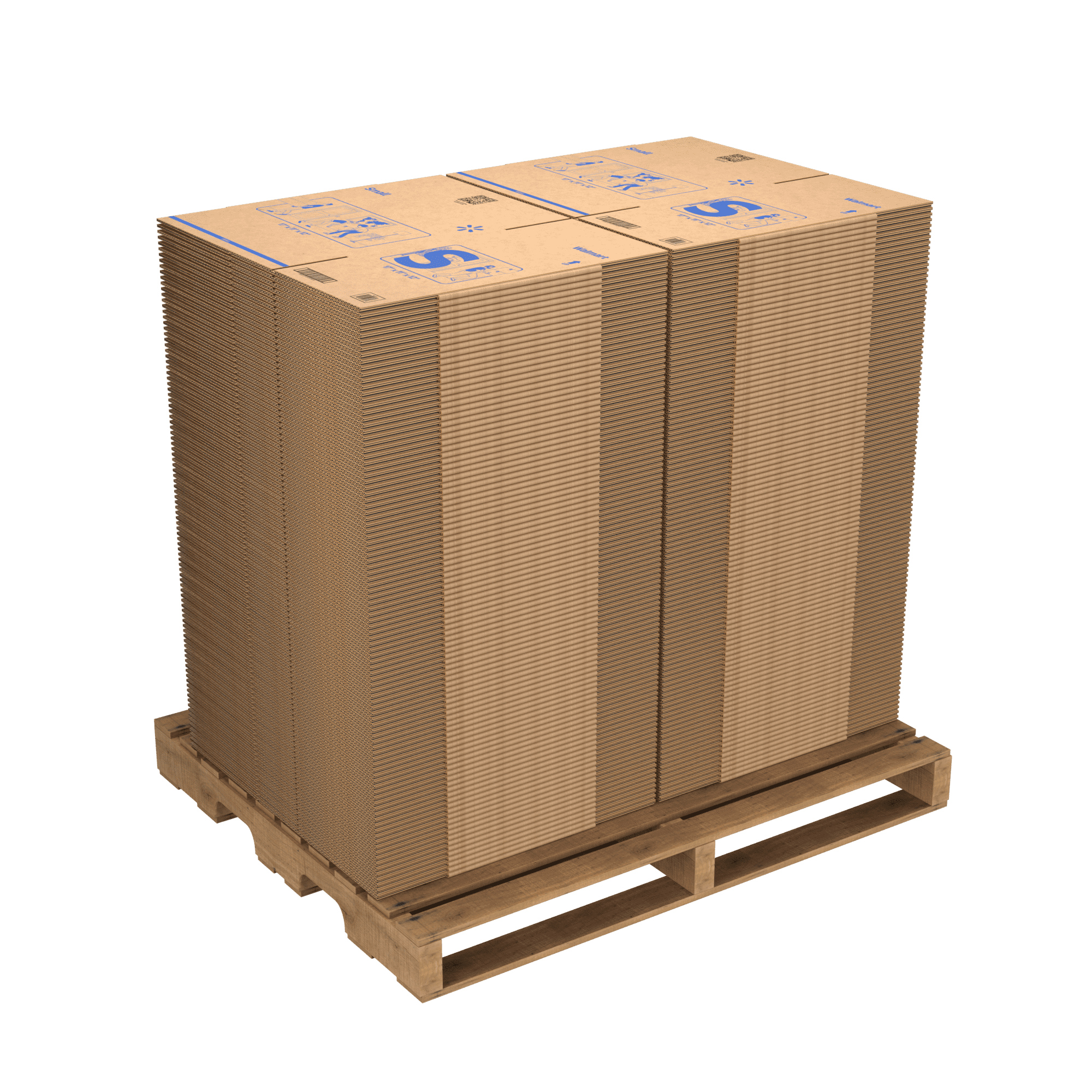 Walmart Small Packing Boxes 17x11x12 - 200 Count Pallet