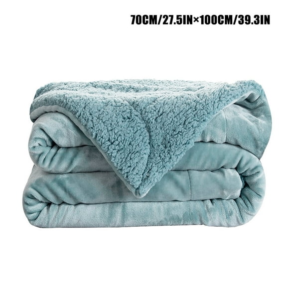Walmart+ 1X Blanket, End of Year Clearance: Womens Blankets and Throws, Eveluo Thickened Flannel Lamb Wool Composite Blanket Double Blanket Leisure Blanket Gift Blanke