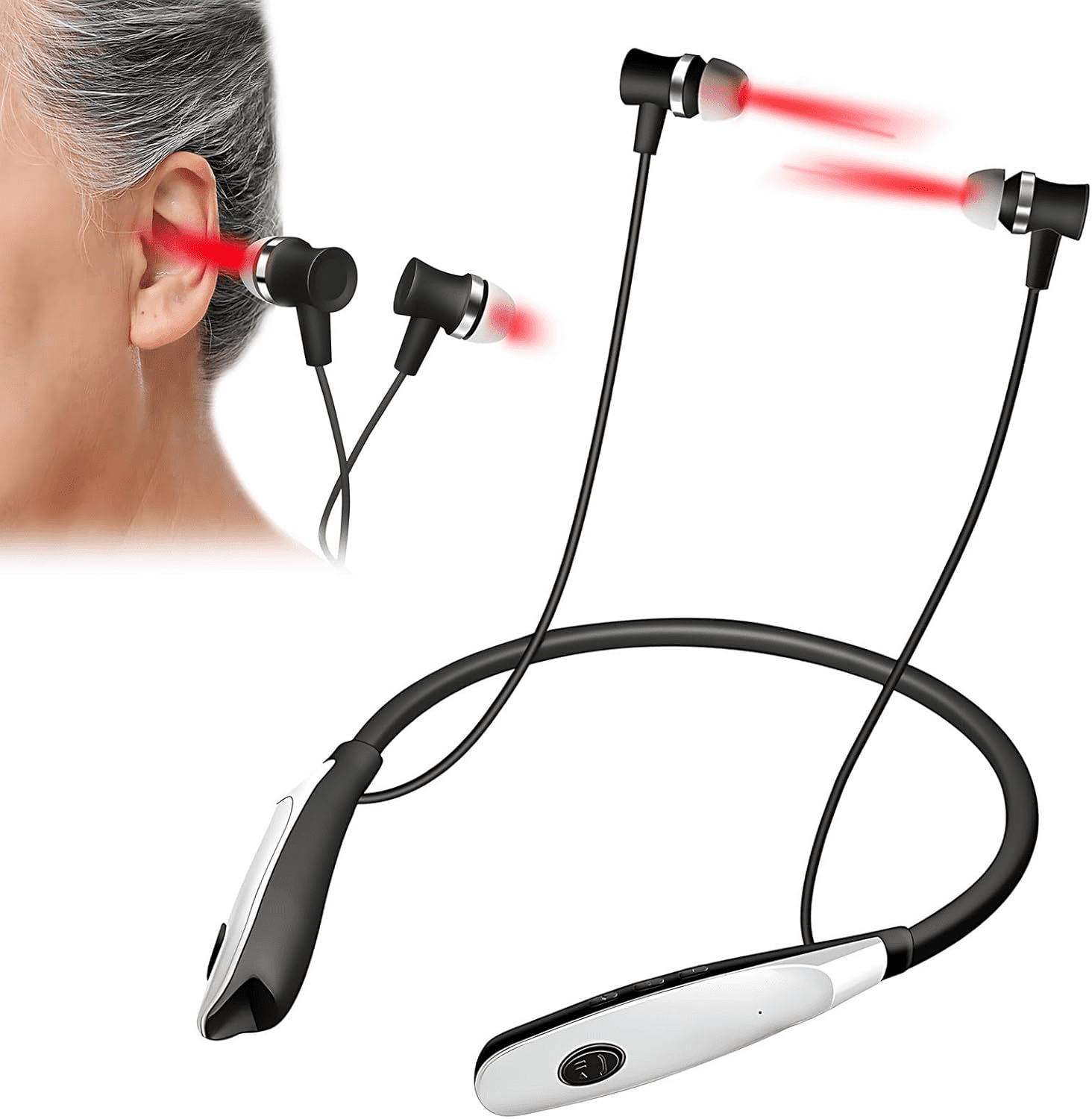 Walmart 2025 Clearance Neck Hanging Ear Irradiator 650nm Rechargeable ...