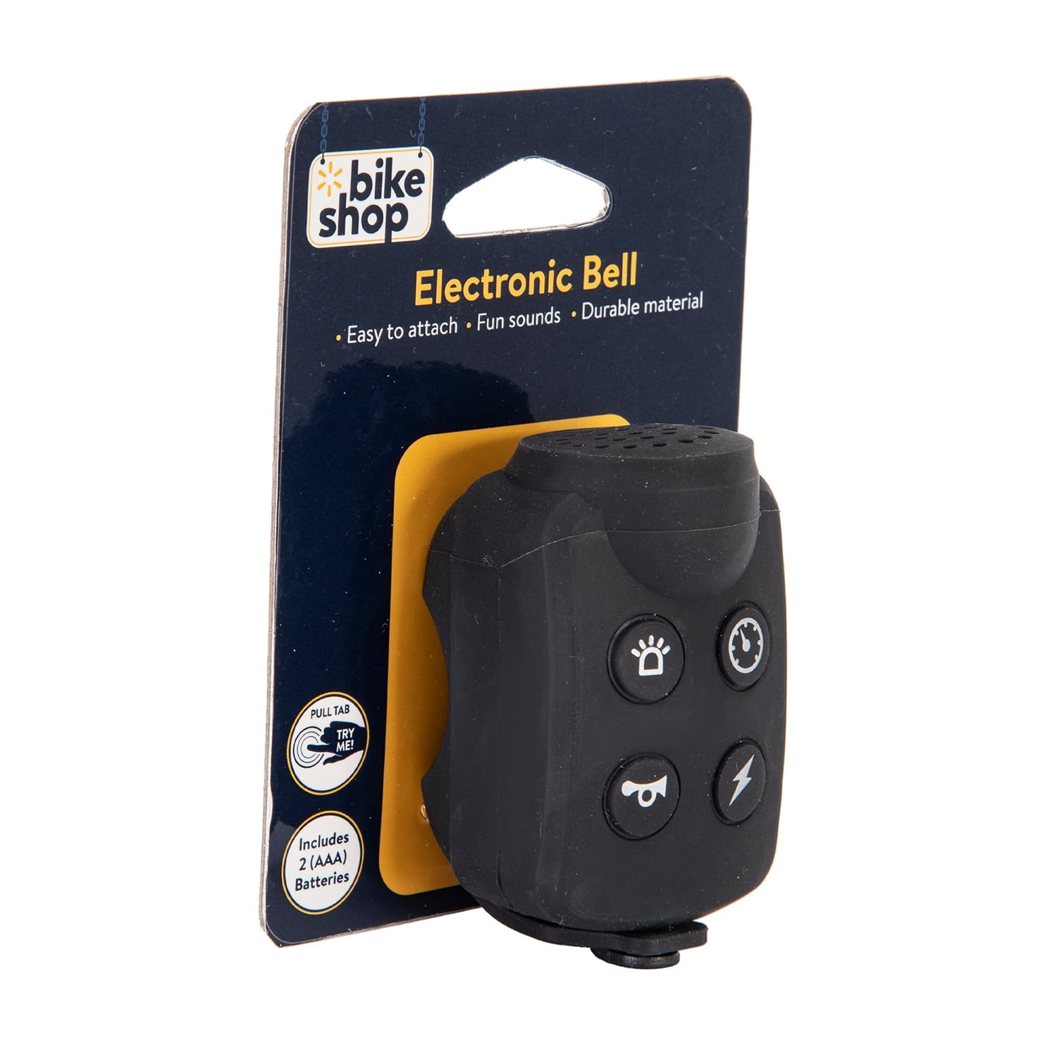 Walmart Bike Shop Electronic Bicycle Bell, Black