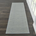 thumbnail image 1 of Walmart Bliss Modern Floral Ivory/Light Blue 2'3" x 7'3" Area Rug, (2' x 7'), 1 of 6
