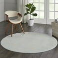 thumbnail image 1 of Walmart Bliss Modern Floral Ivory/Light Blue 5'3" x Round Area Rug, (5' Round), 1 of 6