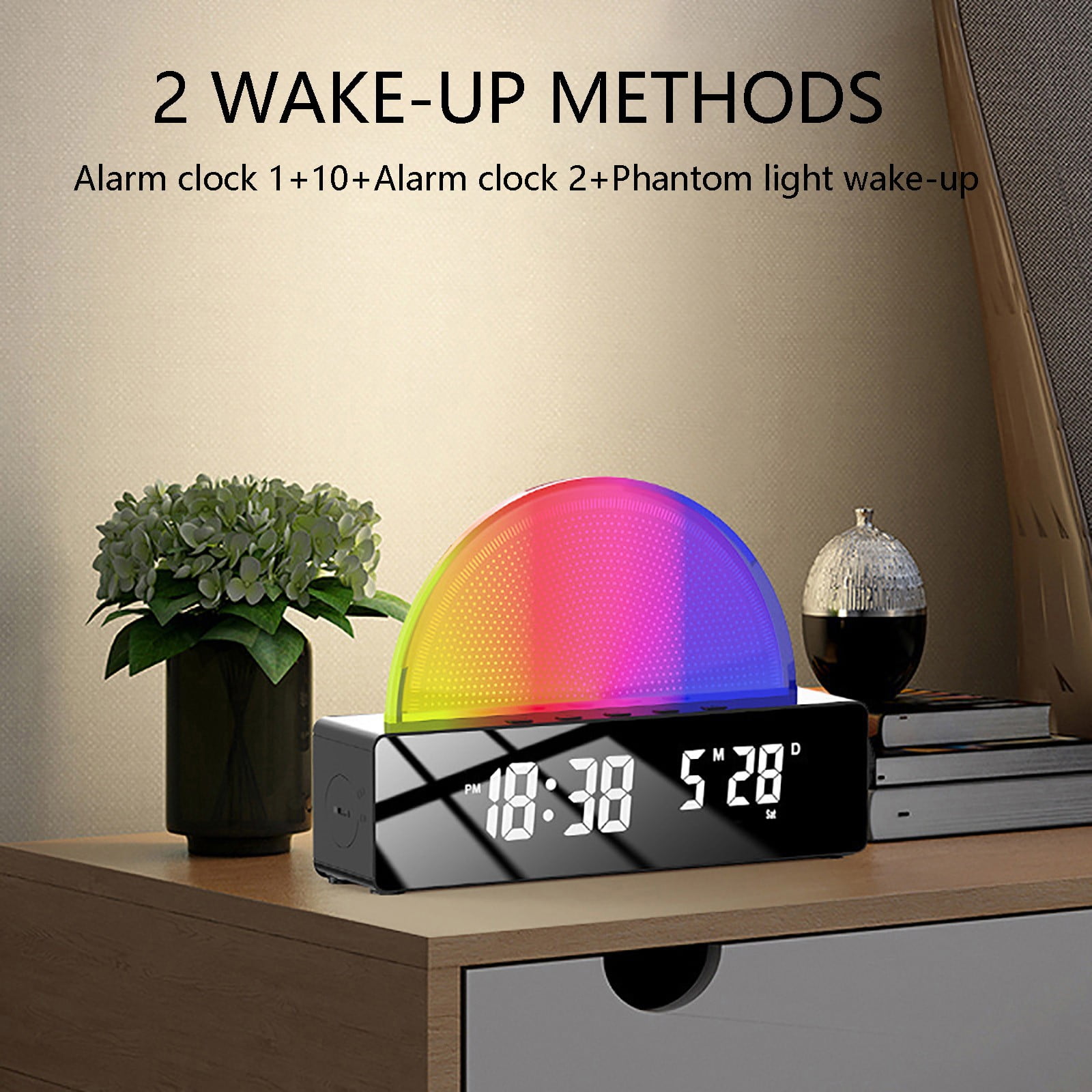 Walmart Clearance Clock,Clock Bedside Powered With Led Night Light Wake