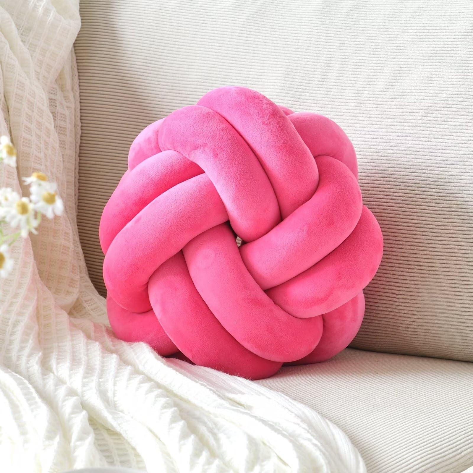 Walmart Clearance Cushion Knot Pillow Soft Home Decorative Throw Pillows Cushion Round Changeability Knotted Pillows Modern Home Handmade Cushions For