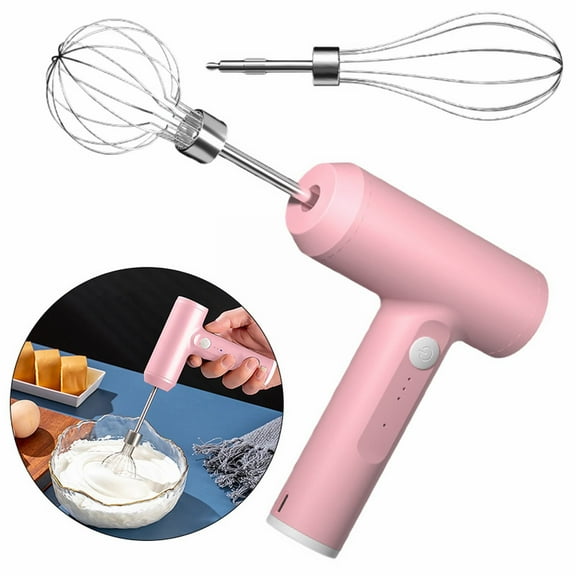 Walmart Clearance! Electric Egg Beater Small Hand Mixer Handheld Egg Whisk, Cordless Electric Kitchen Handheld Mixer 3 Speed Food Mixer for Making Batters and Frothing Milk