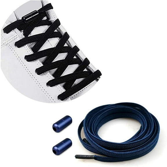 Hvyesh Elastic Universal Shoelaces Without Tying With Metal Closure