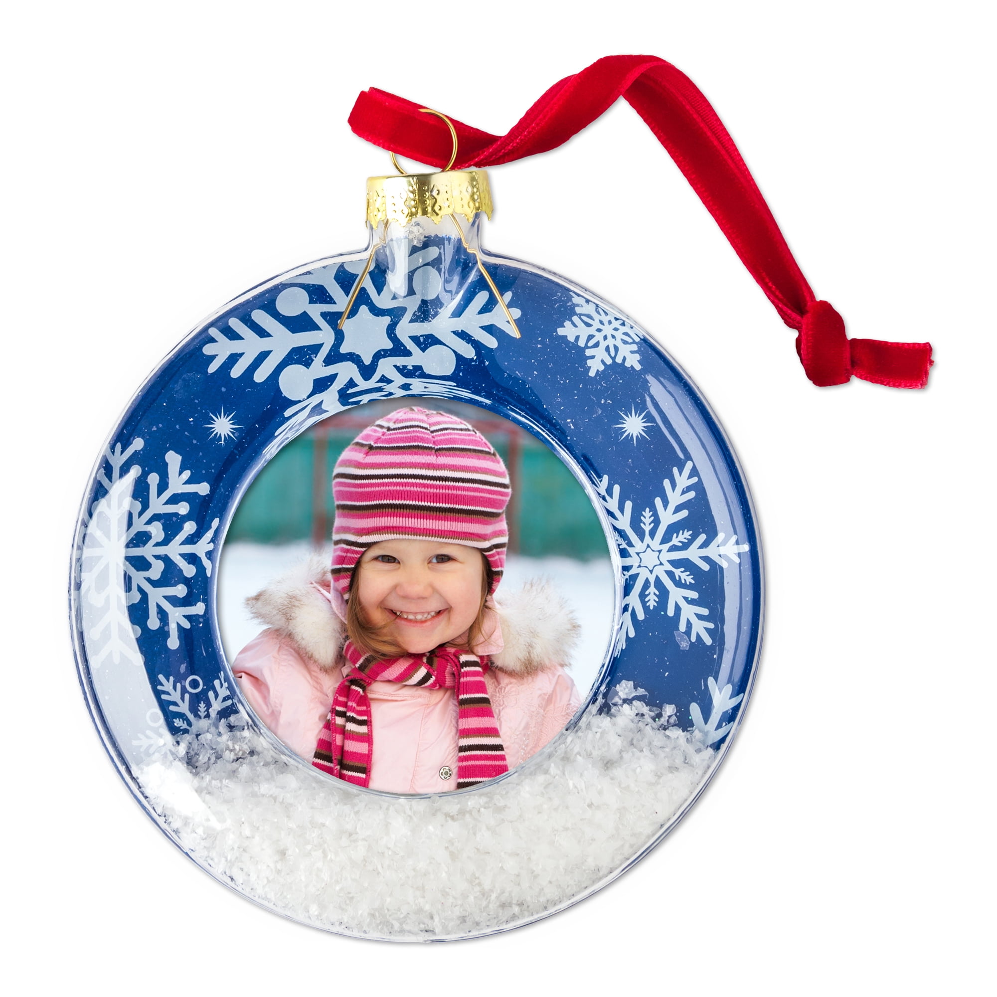 Walmart Custom 3.5 oz Christmas Snow Globe Ornament