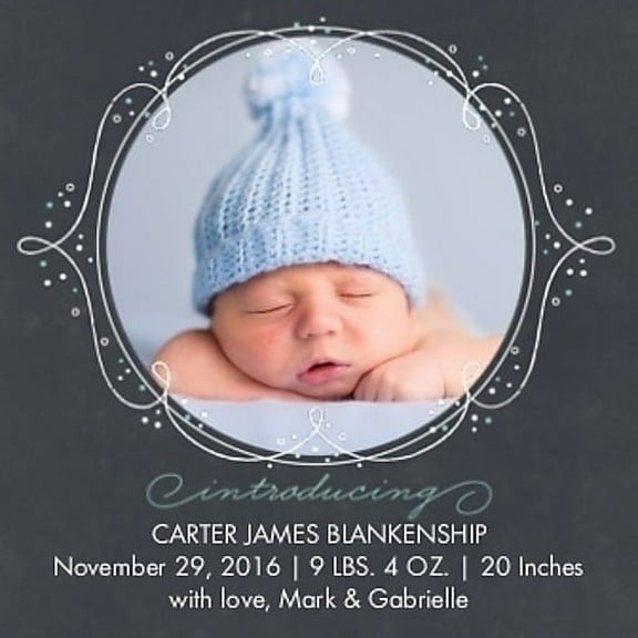 Custom Printed Stationery Card - 5x5 - Premium 120 lb Cardstock - Square Corner -Personalized Design