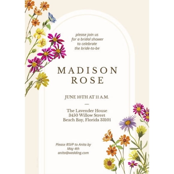 Walmart Custom 5x7 Personalized White Rectangle Greeting Cards with Rounded Corners